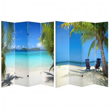 6 ft. Tall Double Sided Beach Room Divider