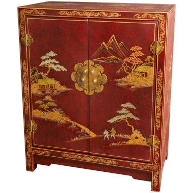 Red Lacquer Cabinet