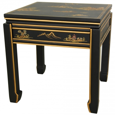 Black Lacquer Square Ming Table