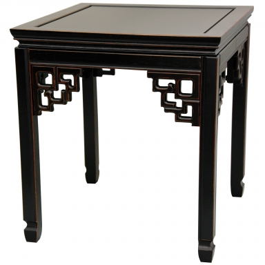 Rosewood Square Ming Table - Antique Black