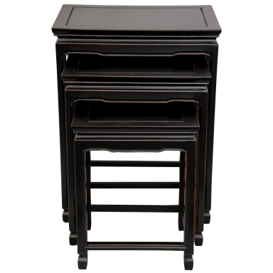 Rosewood Nesting Tables - Antique Black