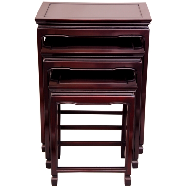 Rosewood Nesting Tables - Rosewood