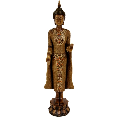 20" Standing Thai Buddha Statue