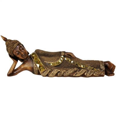 18" Thai Reclining Buddha Statue